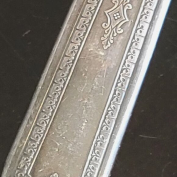 Vintage Wm. Rogers Stainless Steel Serrated Dinner Knife Rio Art Deco - Picture 4 of 5